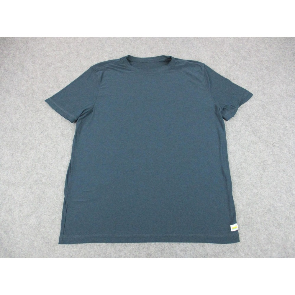 Vuori Shirt Mens Medium Blue Performance Crew Neck Short Sleeve Basic Tee